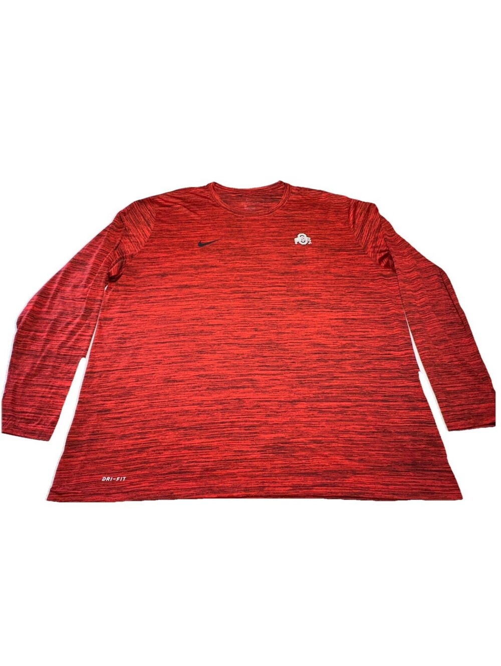 Ohio State Buckeyes Shirt Mens XXXL Red Nike Drifit Logo NCAA College EUC